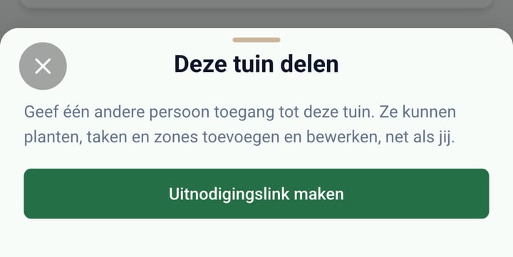 Het scherm om je tuin te delen