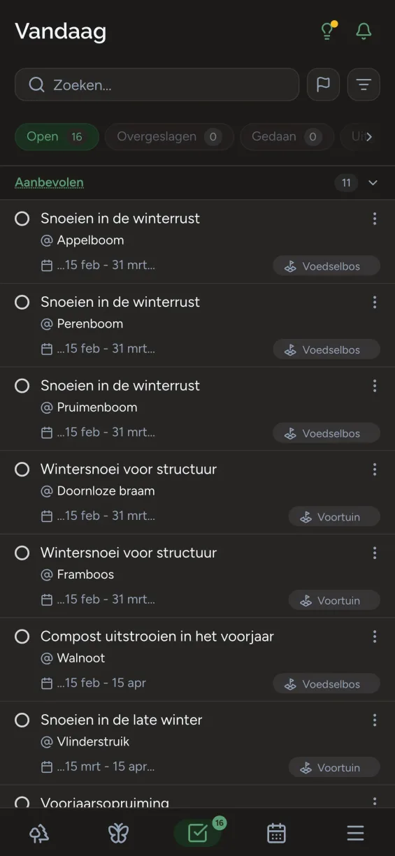 Gardiflora-app met seizoensgebonden tuintaken